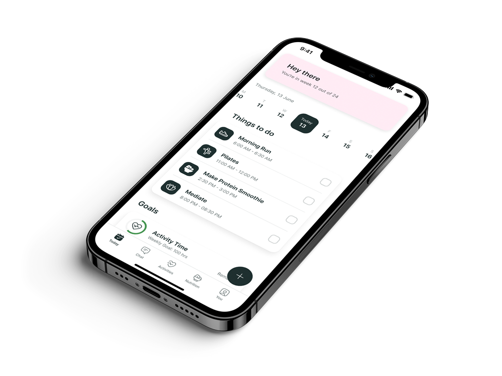 Another mockup of the coaching app showcasing more features.